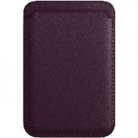 Кардхолдер Apple iPhone Leather Wallet Dark Cherry (MM0T3)