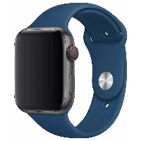 Ремешок  Apple Sport Band, 45 мм, Blue Horizon, синий