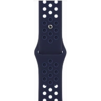Ремешок  Apple Nike Sport Band, 45 мм, Midnight Navy/Mystic Navy, синий