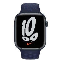 Ремешок  Apple Nike Sport Band, 45 мм, Midnight Navy/Mystic Navy, синий