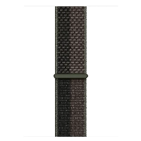 Ремешок  Apple Sport Loop, 45 мм, Tornado/Gray, черный/серый