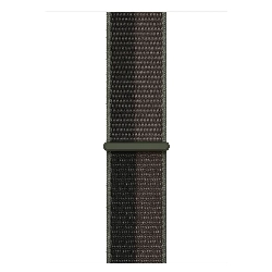 Ремешок  Apple Sport Loop, 45 мм, Tornado/Gray, черный/серый