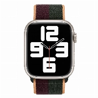 Ремешок  Apple Sport Loop, 45 мм, Dark Cherry/Forest Green, красный/зеленый