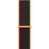 Ремешок  Apple Sport Loop, 45 мм, Dark Cherry/Forest Green, красный/зеленый