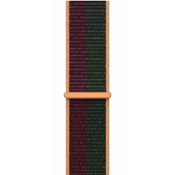 Ремешок  Apple Sport Loop, 45 мм, Dark Cherry/Forest Green, красный/зеленый