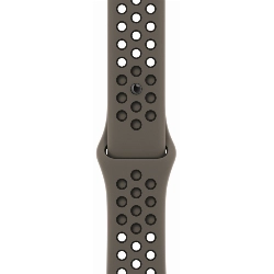 Ремешок  Apple Nike Sport Band, 45 мм, Olive Grey/Black, оливковый/черный