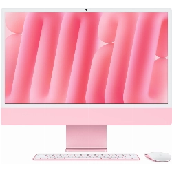 Моноблок Apple iMac 24 2024 (MWUG3), 4480x2520, Apple M4, RAM 16 ГБ, SSD 256 ГБ,  8-core CPU, 8-core GPU, MacOS, Pink, розовый