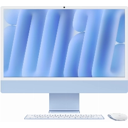 Моноблок Apple iMac 24 2024 (Z1EQ000MQ), 4480x2520, Apple M4, RAM 24 ГБ, SSD 512 ГБ, 10-core CPU, 10-core GPU, Nano-texture glass, MacOS, Blue, синий 