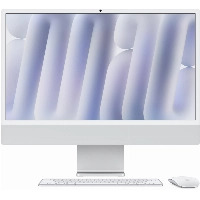 Моноблок Apple iMac 24 2024 (MD3H4), 4480x2520, Apple M4, RAM 16 ГБ, SSD 256 ГБ,  10-core CPU, 10-core GPU, MacOS, Silver, серебристый