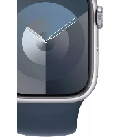 Умные часы Apple Watch Series SE Gen 2 44 мм Aluminium Case, Silver/Denim Sport Band, серебристый/деним - M/L