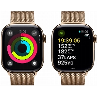 Умные часы Apple Watch Series 10 46 мм, S/M 130-180 мм, Titanium Case Cellular, Milanese Loop, Gold