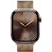 Умные часы Apple Watch Series 10 46 мм, S/M 130-180 мм, Titanium Case Cellular, Milanese Loop, Gold