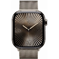Умные часы Apple Watch Series 10 46 мм, M/L 140-245 мм, Titanium Case Cellular, Milanese Loop, Natural