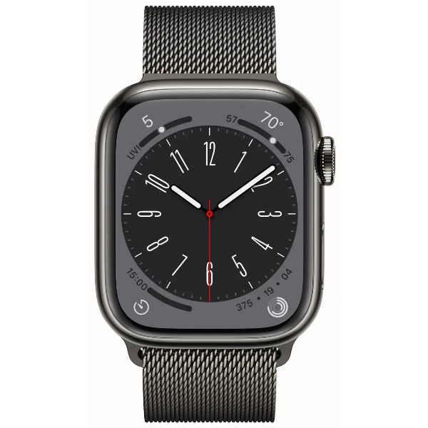Умные часы Apple Watch Series 8 41 мм, Stainless Steel Case with Milanese Loop, Graphite