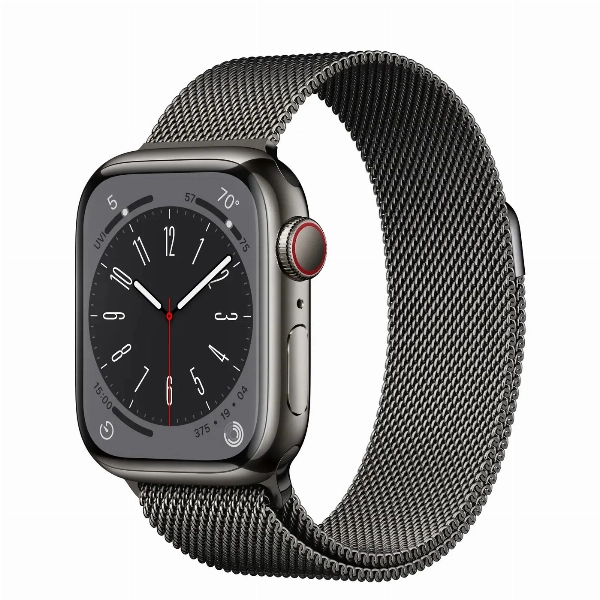 Умные часы Apple Watch Series 8 41 мм, Stainless Steel Case with Milanese Loop, Graphite