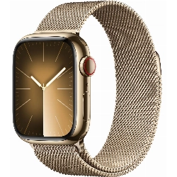 Умные часы Apple Watch Series 9 45 мм, Aluminium Case with Milanese Loop, Gold