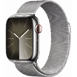 Умные часы Apple Watch Series 9 45 мм, Aluminium Case with Milanese Loop, Silver