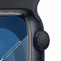 Умные часы Apple Watch Series 9 41 мм, S/M 130-180 мм, Aluminium Case with Sport Band, Midnight