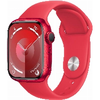 Умные часы Apple Watch Series 9 41 мм, S/M 130-180 мм, Aluminium Case with Sport Band, Red
