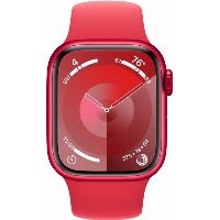 Умные часы Apple Watch Series 9 41 мм, S/M 130-180 мм, Aluminium Case with Sport Band, Red