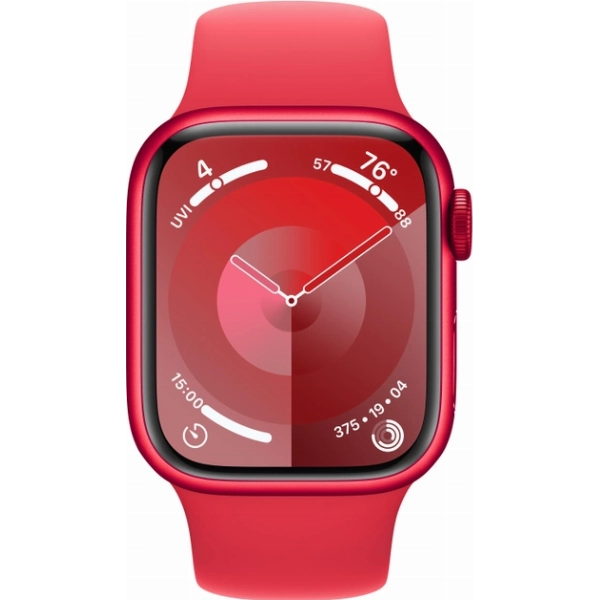 Умные часы Apple Watch Series 9 41 мм, S/M 130-180 мм, Aluminium Case with Sport Band, Red