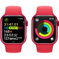 Умные часы Apple Watch Series 9 41 мм, S/M 130-180 мм, Aluminium Case with Sport Band, Red