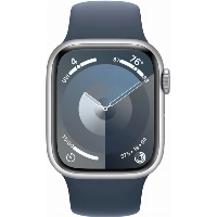 Умные часы Apple Watch Series 9 45 мм, M/L 160-210 мм, Aluminium Case with Sport Band, Silver