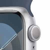 Умные часы Apple Watch Series 9 45 мм, M/L 160-210 мм, Aluminium Case with Sport Band, Silver