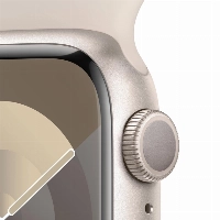 Умные часы Apple Watch Series 9 45 мм, M/L 160-210 мм, Aluminium Case with Sport Band, Starlight