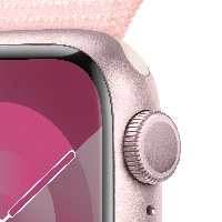 Умные часы Apple Watch Series 9 45 мм, Aluminium Case with Sport Loop, Pink