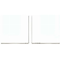 Ноутбук Apple MacBook Air 15 2024 2880x1864, Apple M3, RAM 24 ГБ, SSD 2048 ГБ, Apple graphics 10-core, macOS, Z1JF000K7, Starlight, сияющая звезда