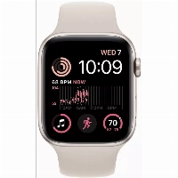 Умные часы Apple Watch Series SE Gen 2 44 мм Aluminium Case, Starlight Sport Band, сияющая звезда - M/L